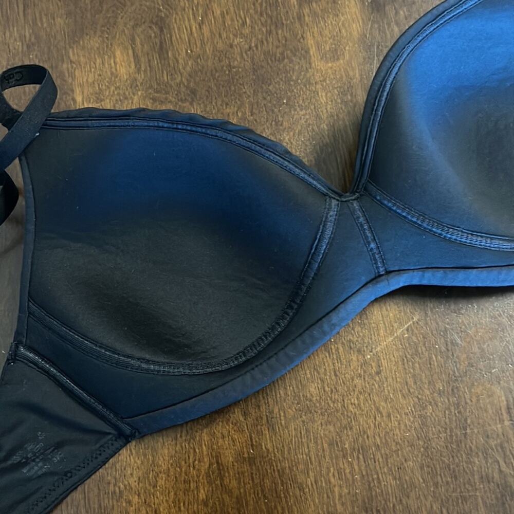 Calvin Klein Black Microfiber Wirefree Bra 32C - Picture 4 of 4